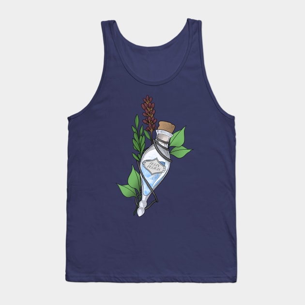 Luck in a Bottle - Blue Tank Top by graceiffer13